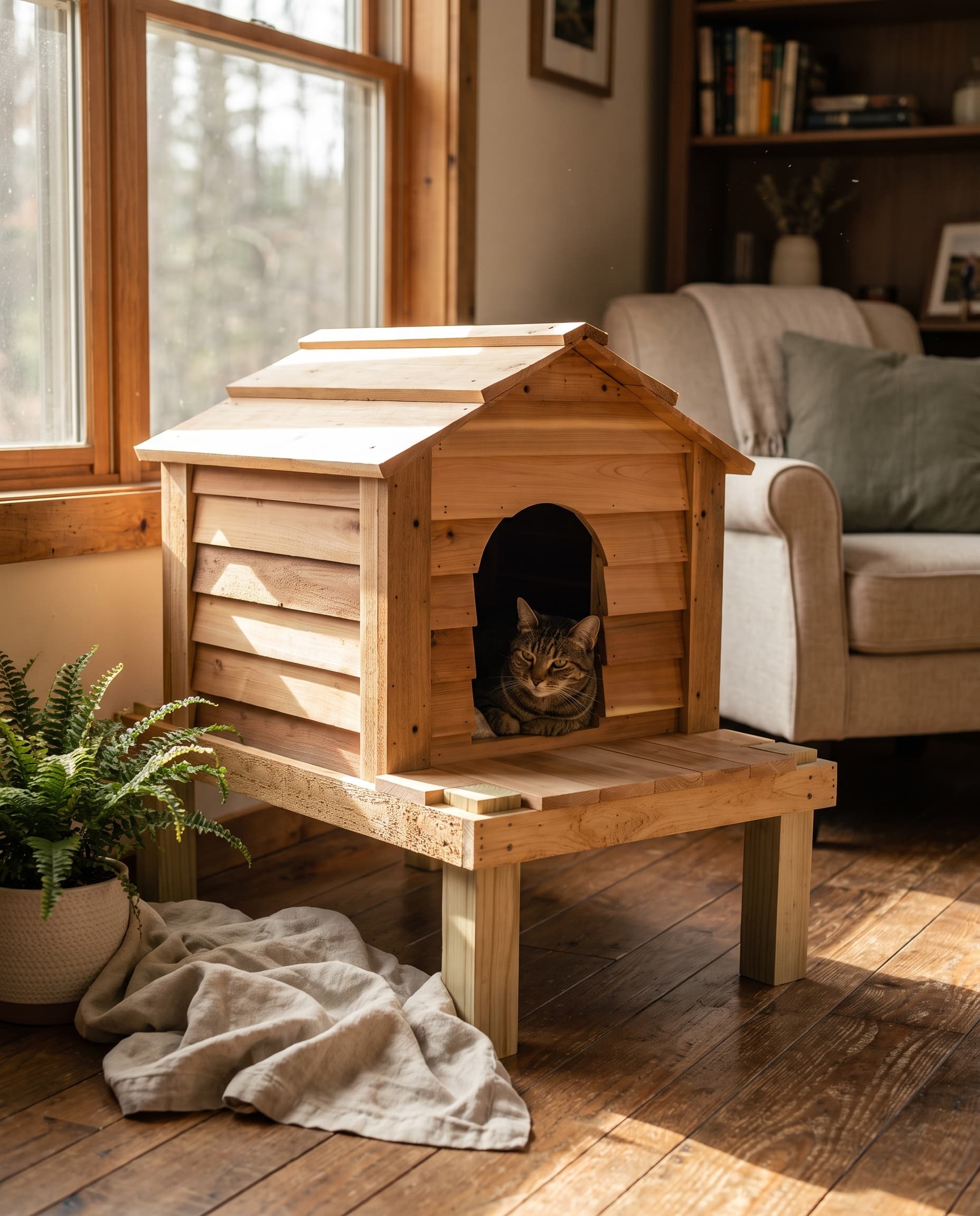 Casa para Gatos — Torre Rústica — imagem 1
